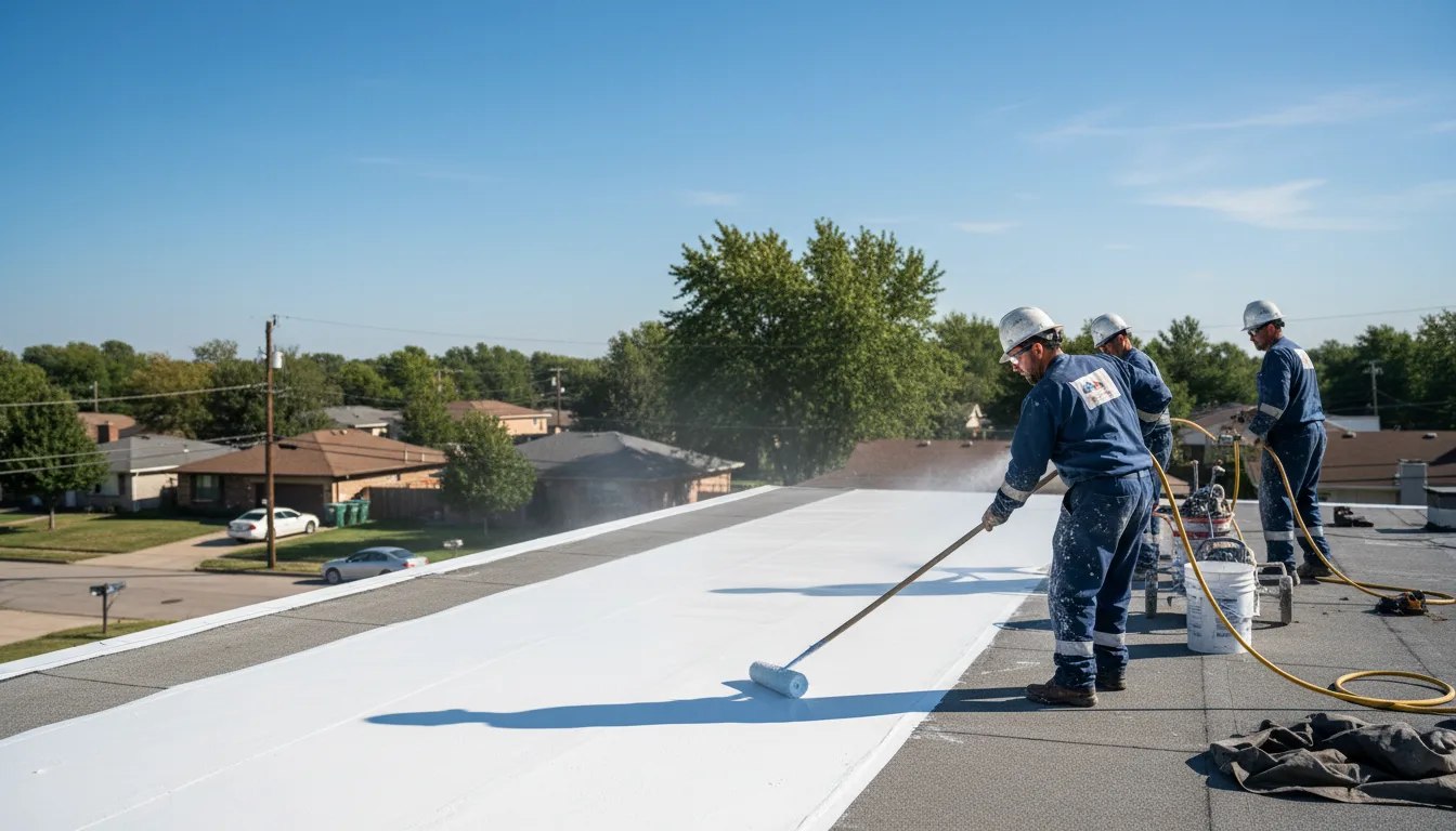 Commercial roof coating in Columbus, MI near me
